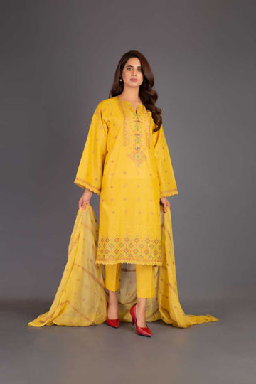 Bareeze Aqs E Gul Range Bnl1073 Yellow Collection 2021